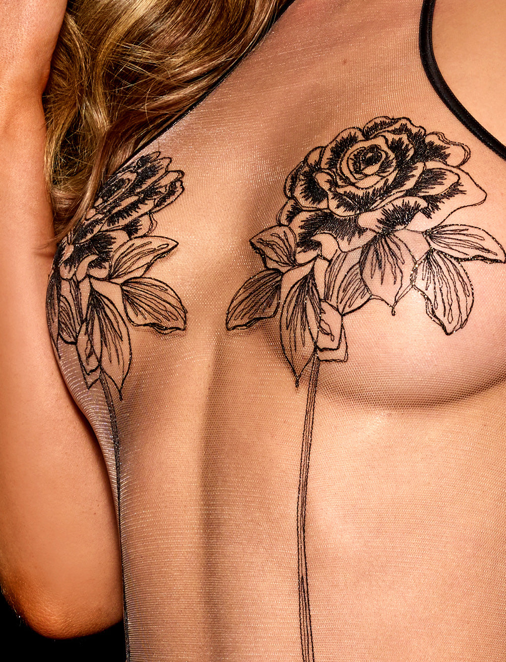 Rosa Black Bodysuit-lovelira