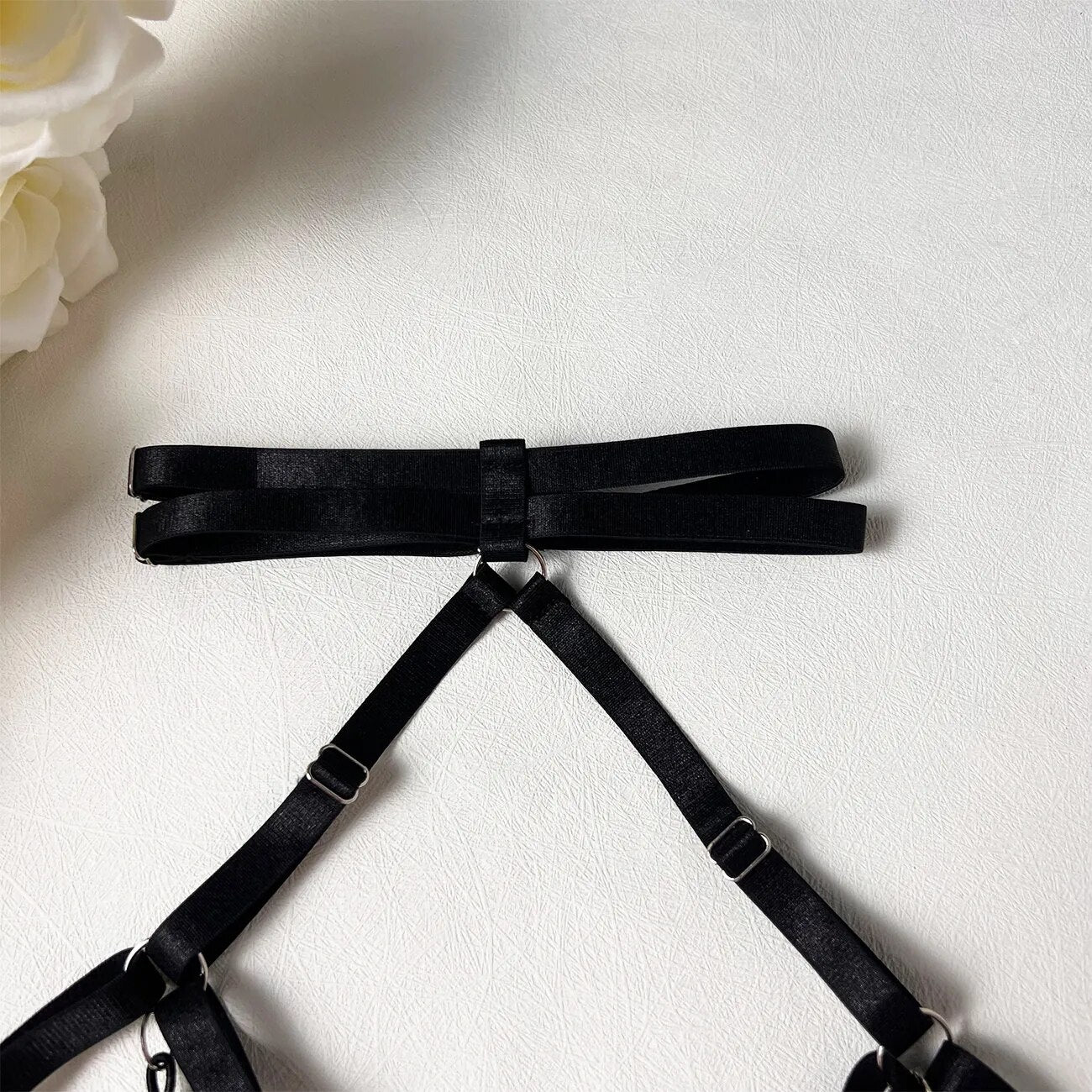 Model SL290Cross Hollow Crotchless Fishnet Bodysuits-lovelira