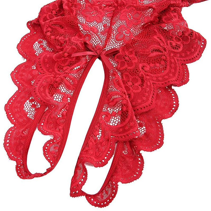 Model LT201Cross Hollow Crotchless Fishnet Bodysuits-lovelira