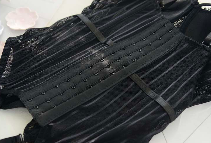 LORETTA LACE CORSET SETCross Hollow Crotchless Fishnet Bodysuits-lovelira