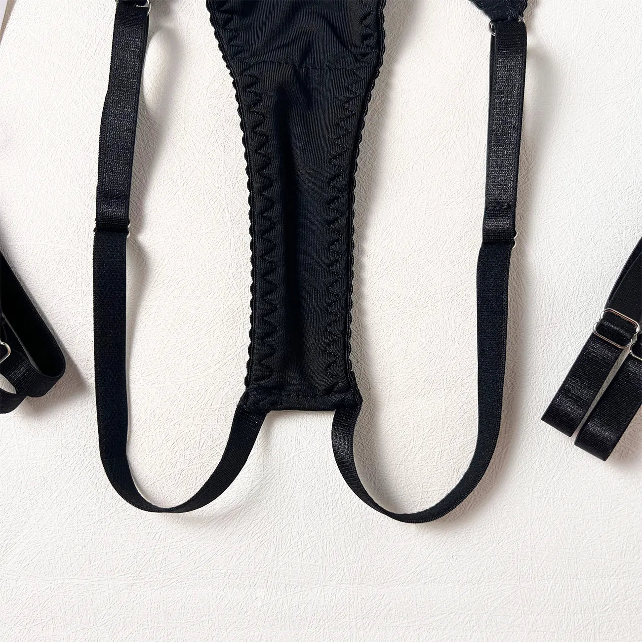 Model SL290Cross Hollow Crotchless Fishnet Bodysuits-lovelira