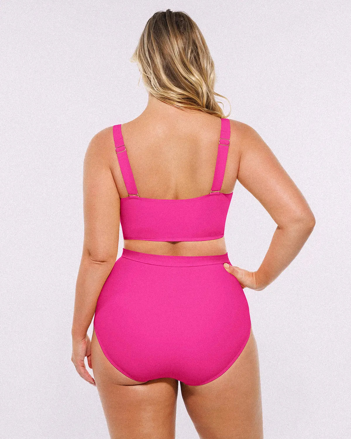 Smart Sculpt™ Twist-Front Bikini Top & High-Waisted Bottom Set