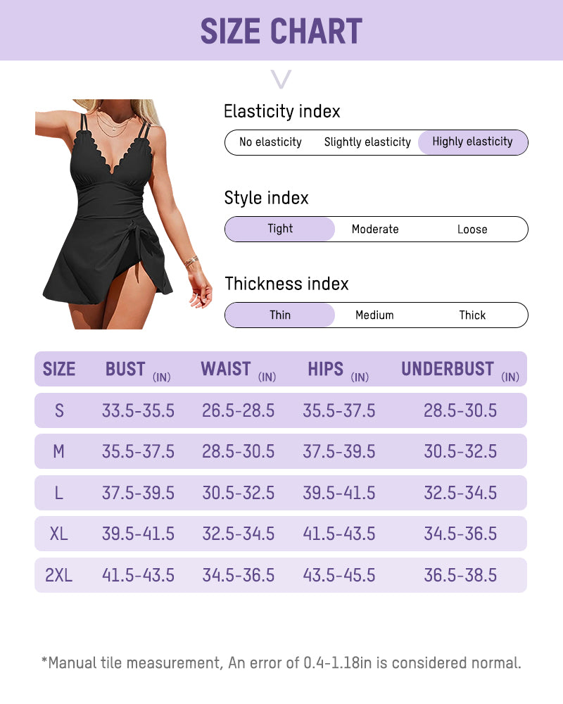 Women’s Tummy Control One-Piece Swimdress