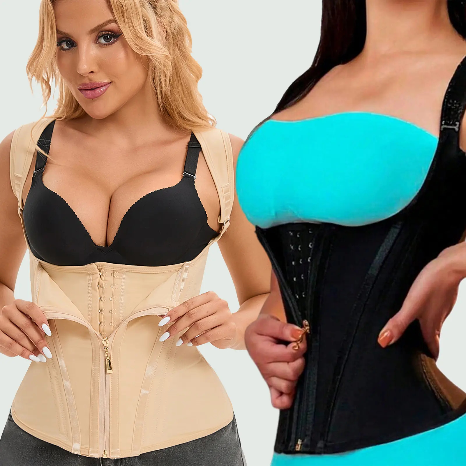 Nordyx™Midjeformende shapewear med justerbare skulderstropper og effektiv magestøtte