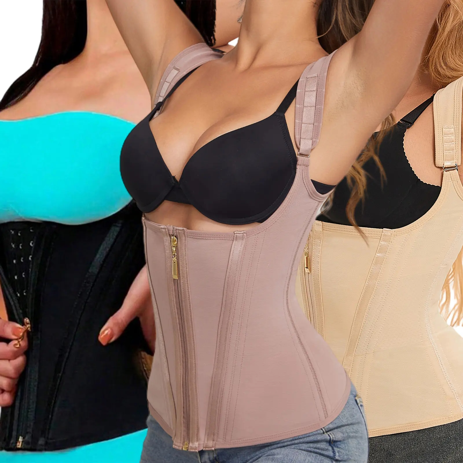 Nordyx™Midjeformende shapewear med justerbare skulderstropper og effektiv magestøtte