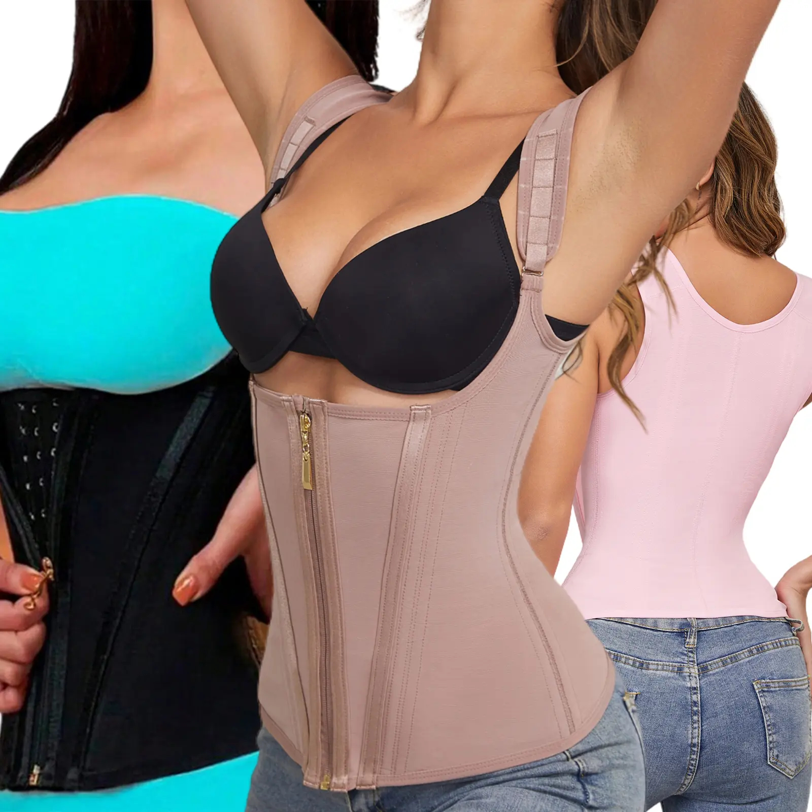 Nordyx™Midjeformende shapewear med justerbare skulderstropper og effektiv magestøtte