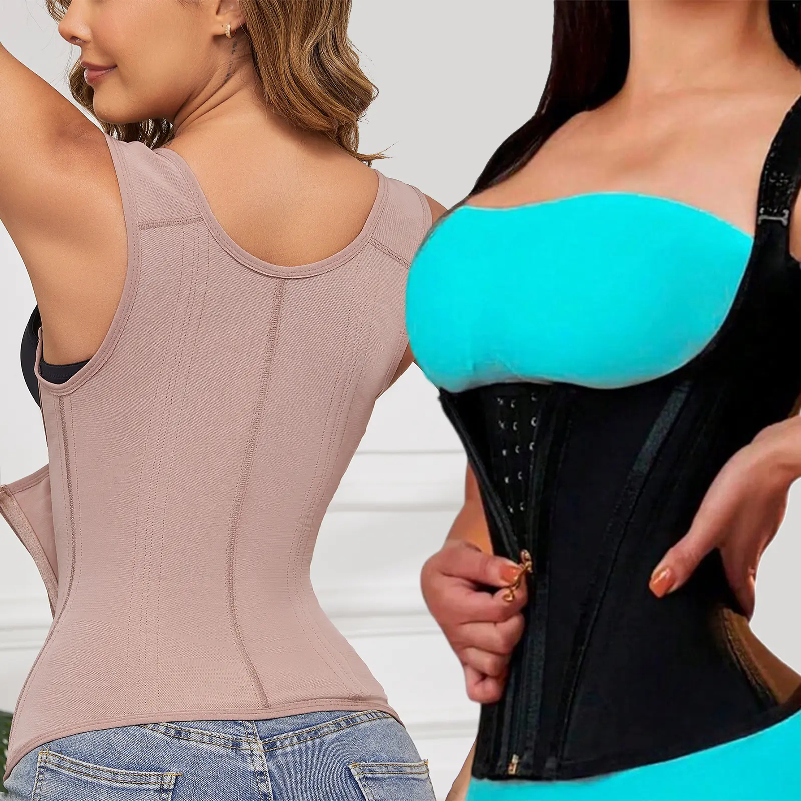 Nordyx™Midjeformende shapewear med justerbare skulderstropper og effektiv magestøtte