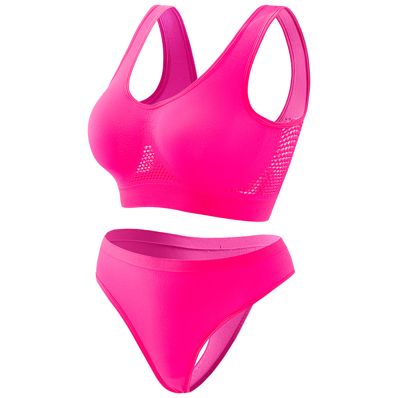 Breathable and comfortable sports bra set