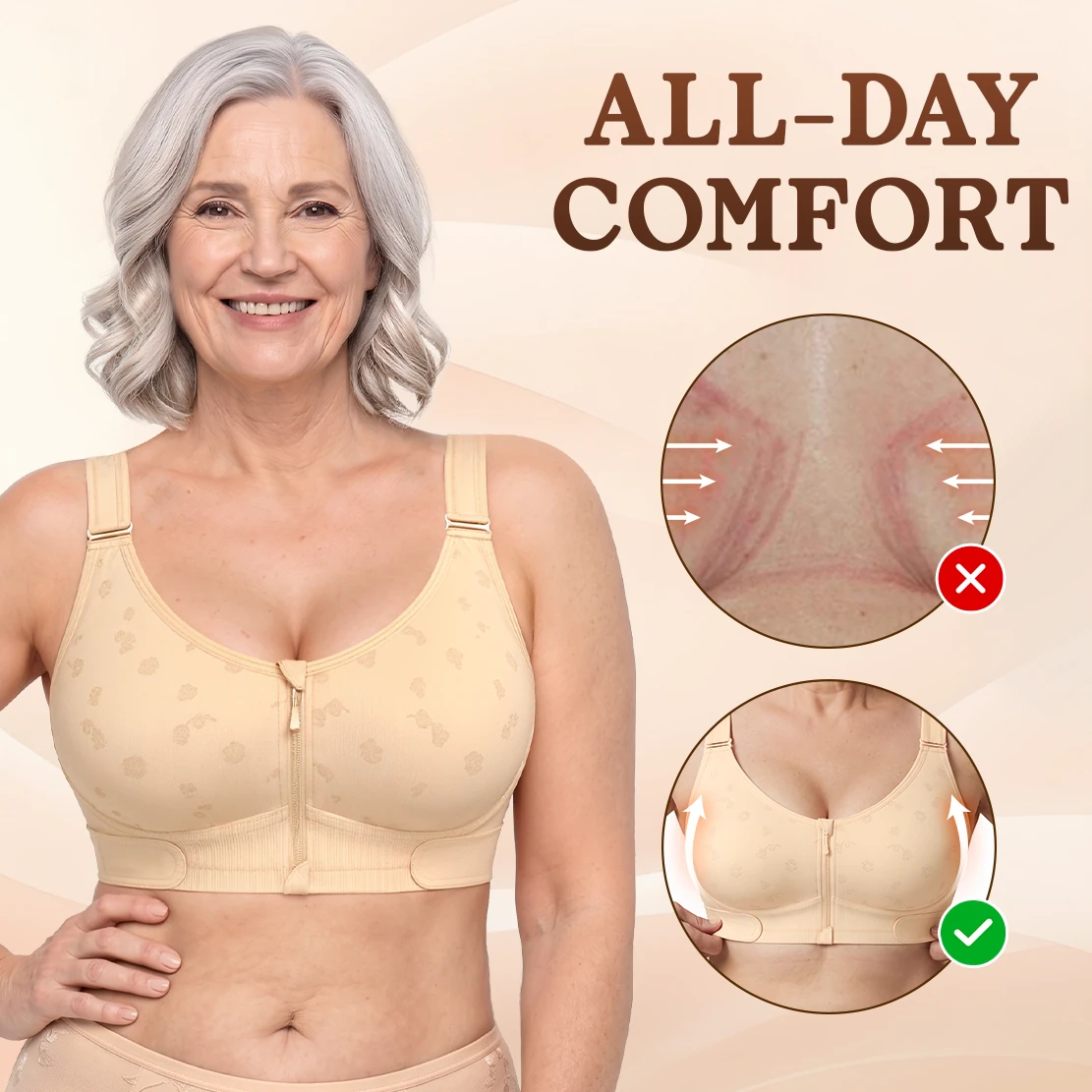 Easy-On Front Access Wireless Comfort Bra