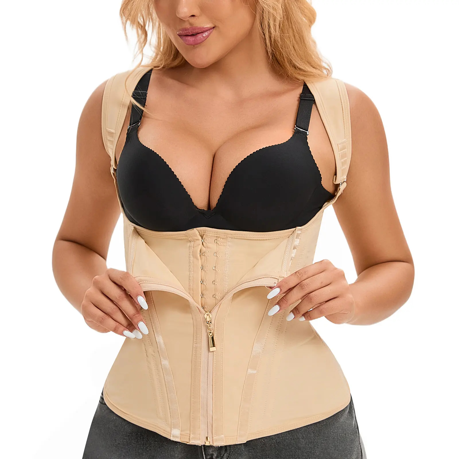 Nordyx™Midjeformende shapewear med justerbare skulderstropper og effektiv magestøtte