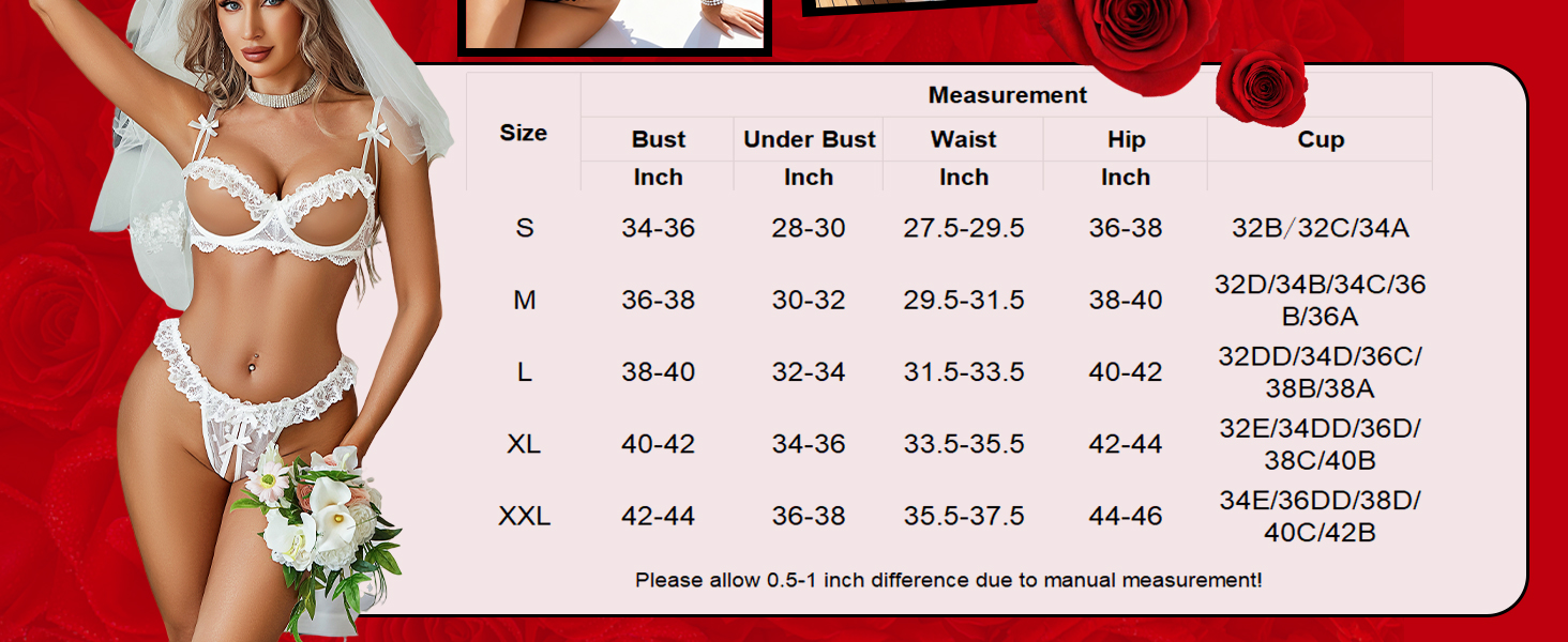 Sexy Underwire Push Up Lingerie for Women