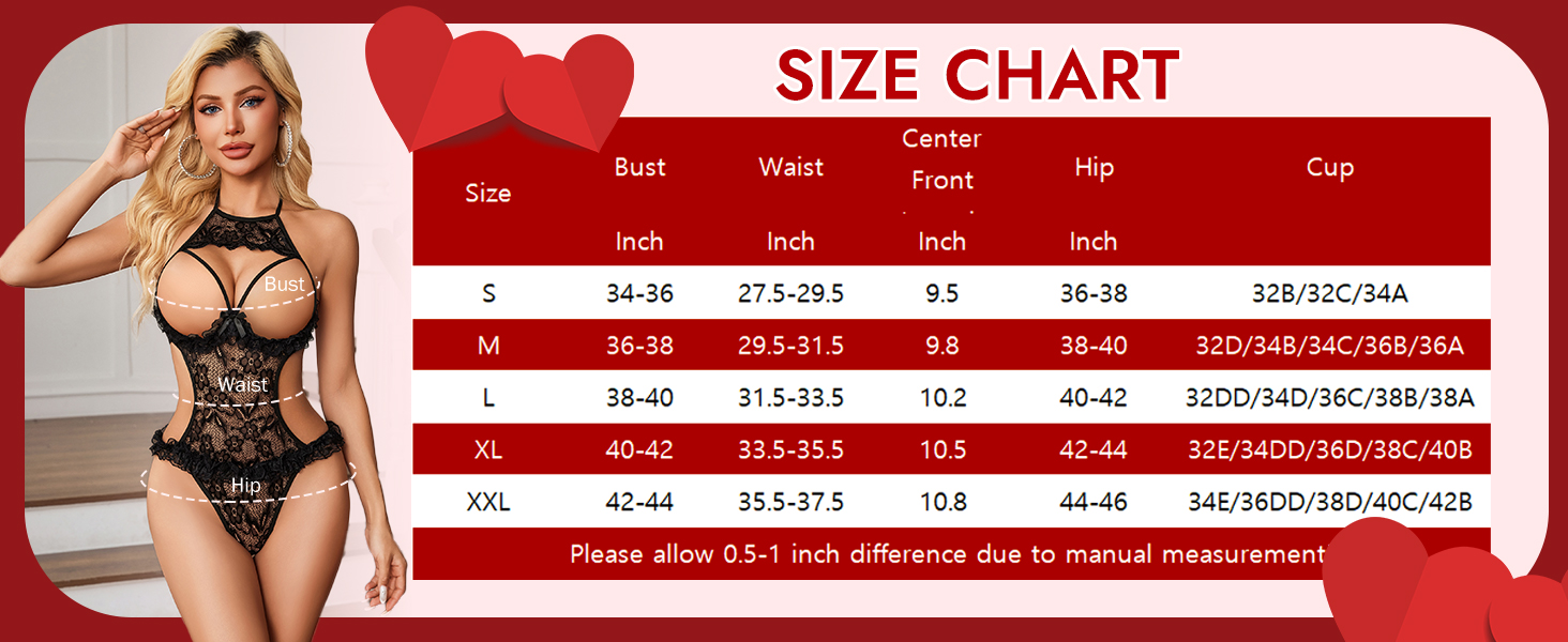 Avidlove Lingerie Bodysuit Sexy Womens Lingerie Lace One Piece Bodysuit
