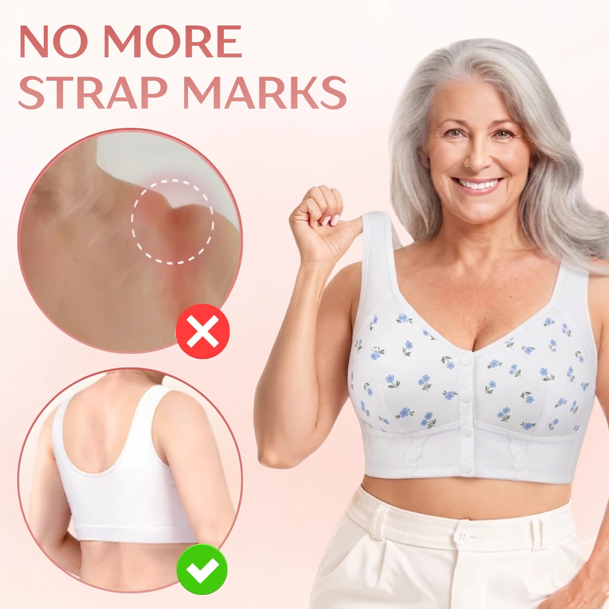LAST DAY SALE 70% OFF - Front Closure Breathable Bra for Seniors