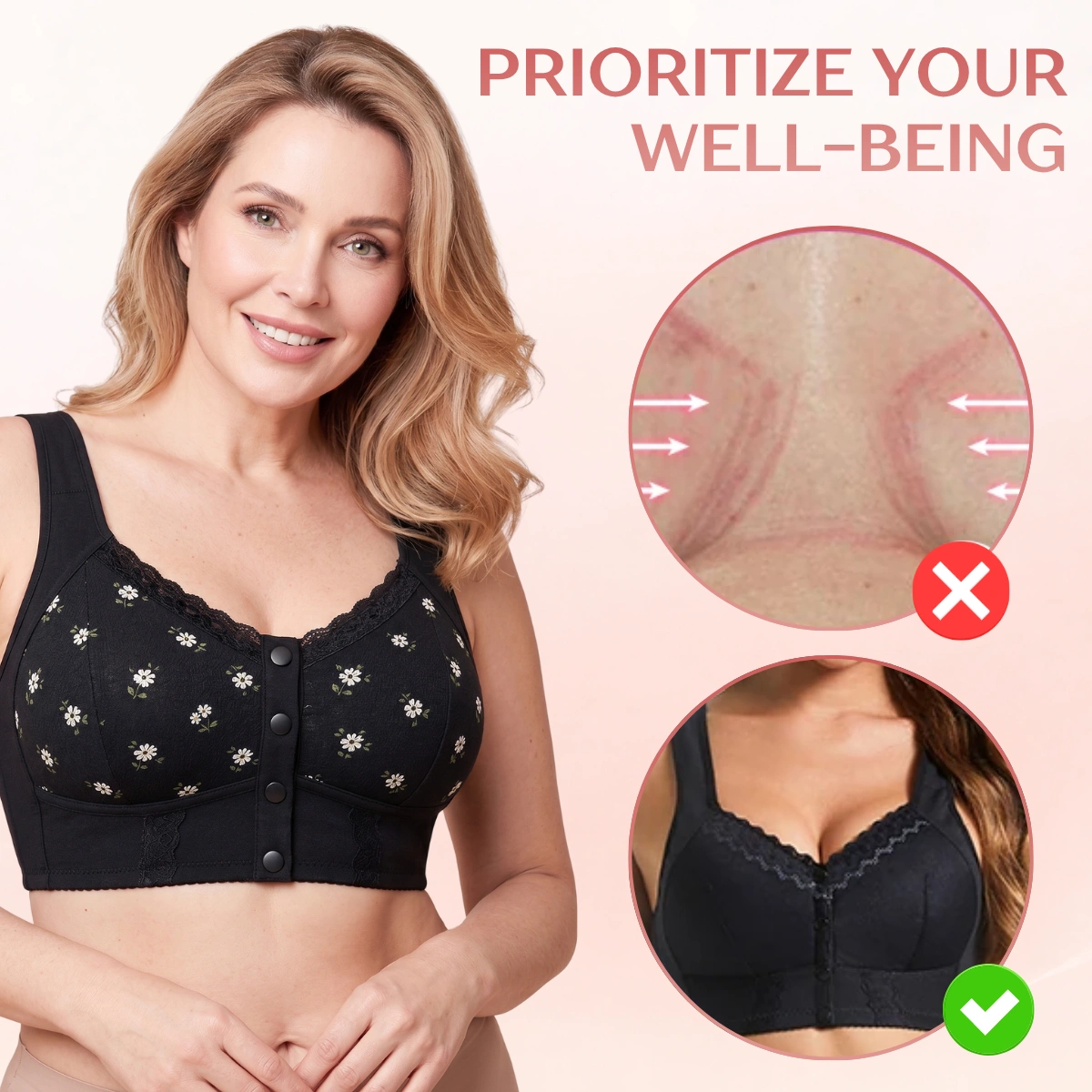 LAST DAY SALE 70% OFF - Front Closure Breathable Bra for Seniors