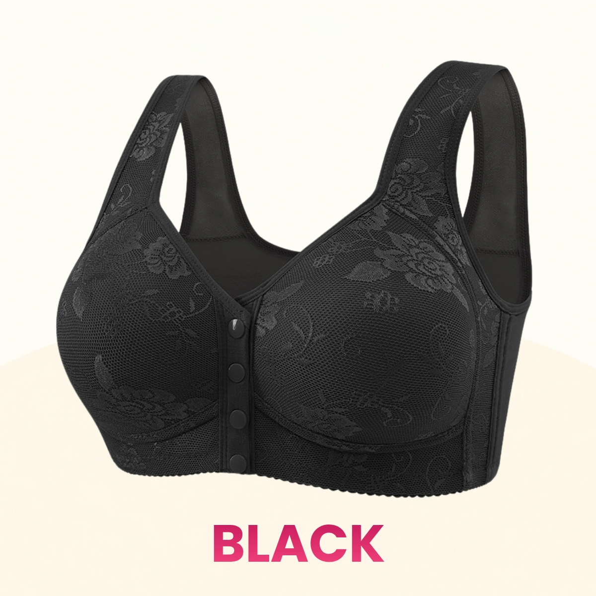 Front Closure Breathable Cotton Lifting Bra for Seniors
