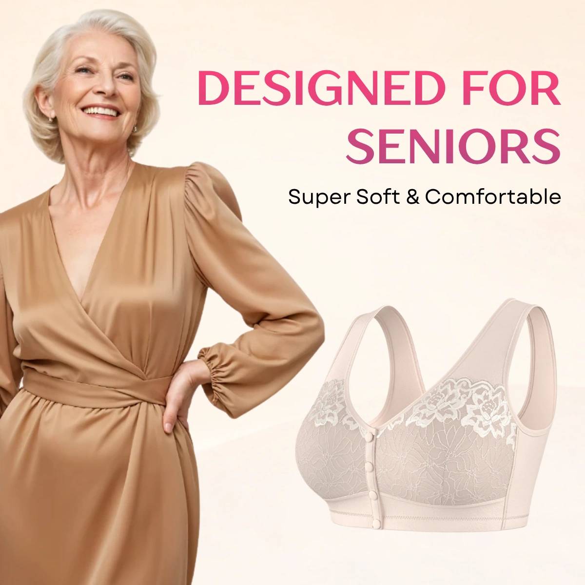 LAST DAY SALE 70% OFF - Front Closure Breathable Bra for Seniors