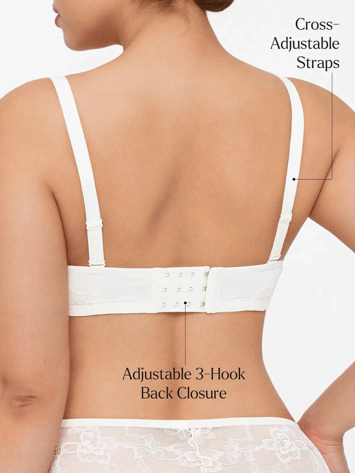 Popilush® Lightweight Underwire Minimizer Lace Mesh Bra
