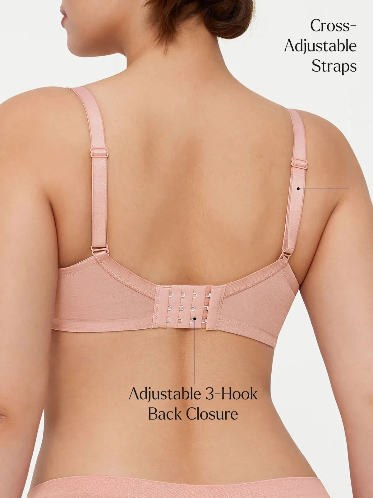 Popilush® Lightweight Underwire Minimizer Lace Mesh Bra
