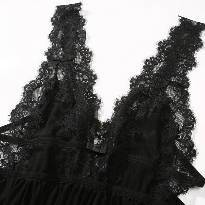 Model CH224Cross Hollow Crotchless Fishnet Bodysuits-lovelira