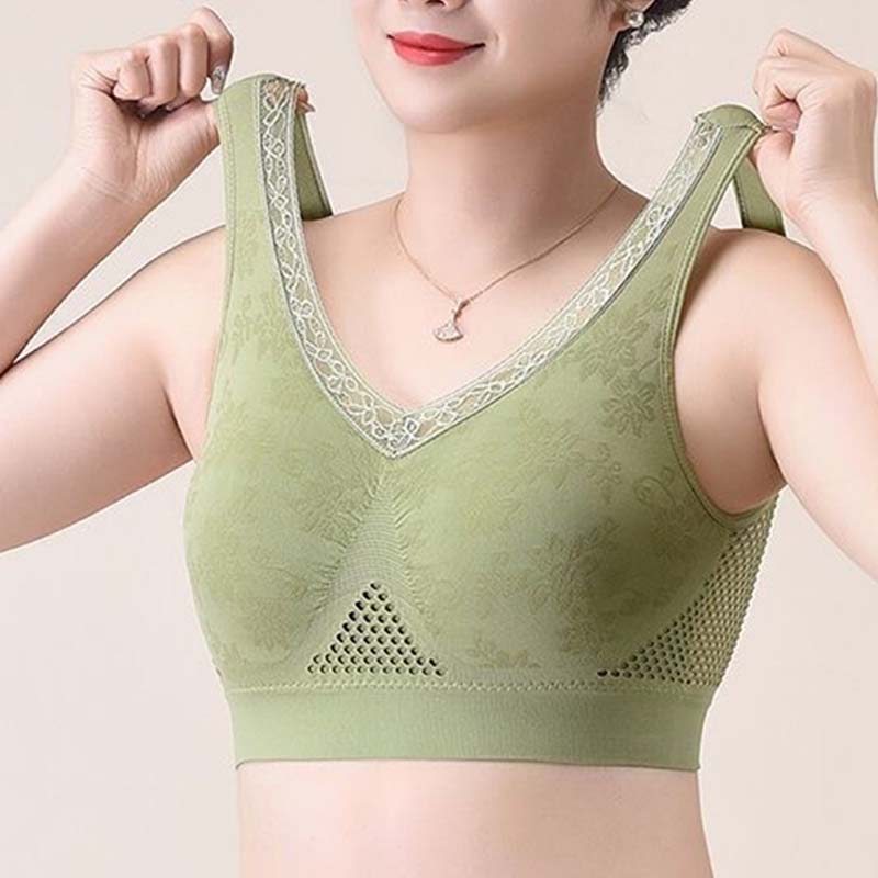 🌸 Sale 70% OFF🔥High-Support Wireless Lace Bra for Women
