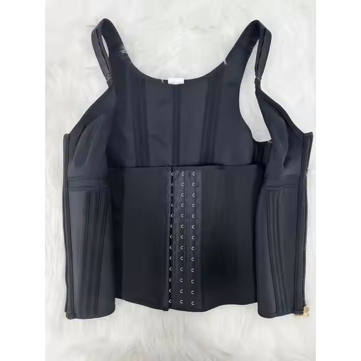 WAIST SHAPEWEAR WITH BRA TUMMY CONTROL GIRDLE WORKOUT SHAPEWEAR WITH ADJUSTABLE SHOULDER STRAP - LUNA