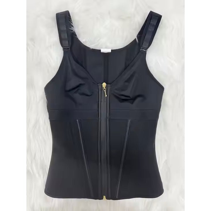 WAIST SHAPEWEAR WITH BRA TUMMY CONTROL GIRDLE WORKOUT SHAPEWEAR WITH ADJUSTABLE SHOULDER STRAP - LUNA