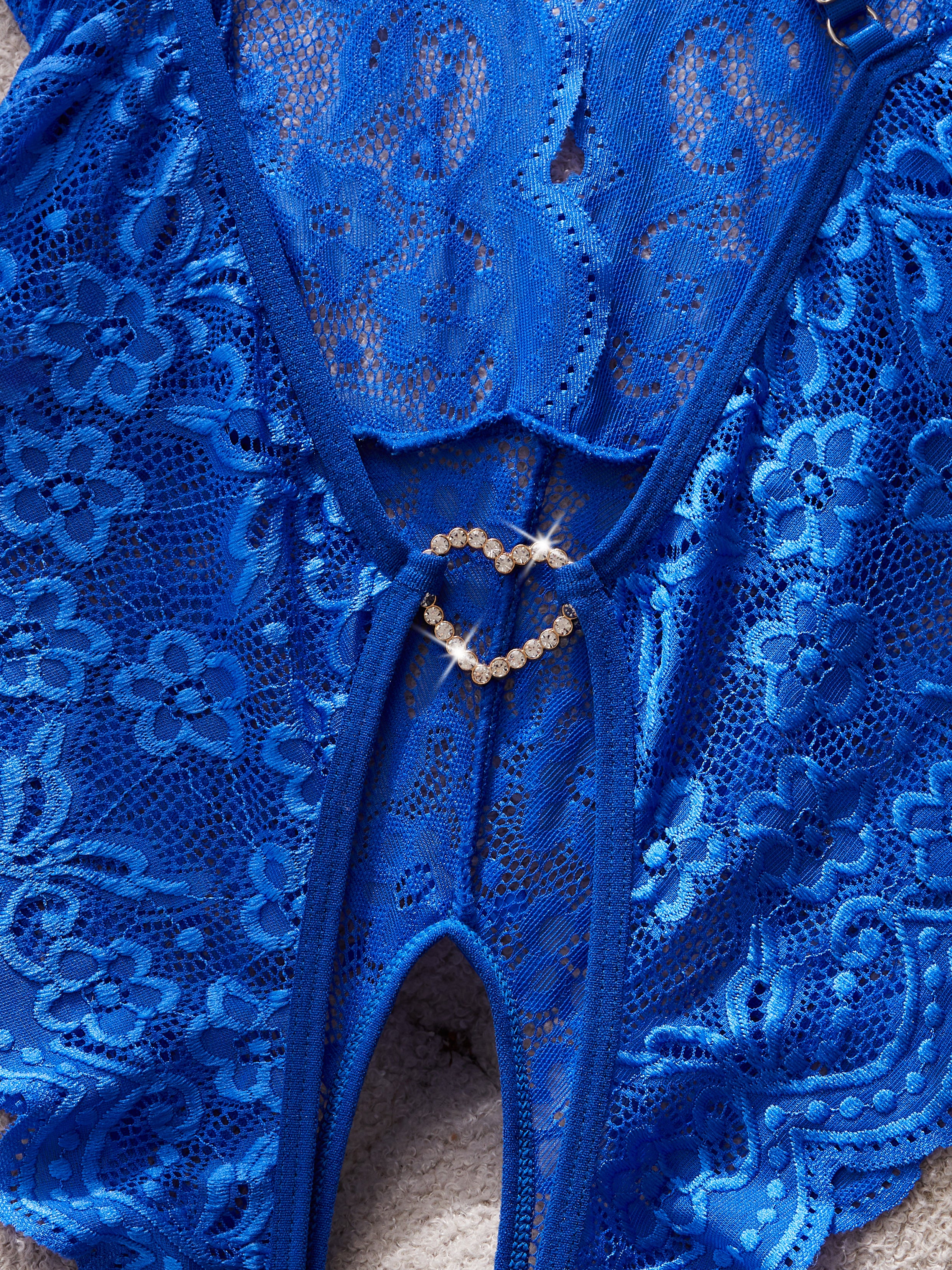 Model LT701Cross Hollow Crotchless Fishnet Bodysuits-lovelira