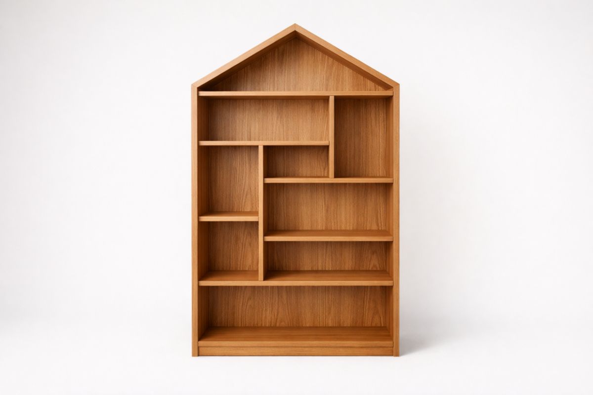 Bibliothèque en forme de maison