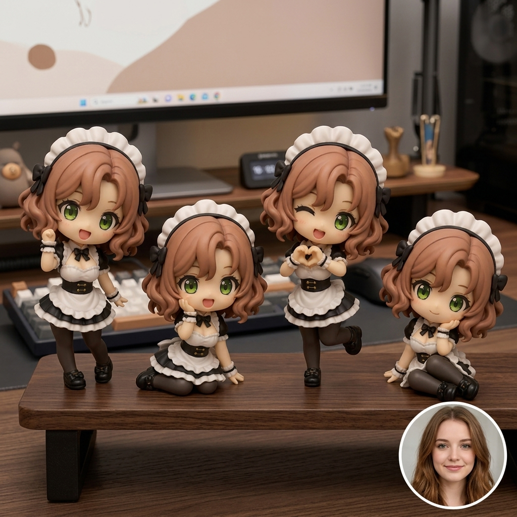 Customizable Anime Desk Figurine – Multiple Styles