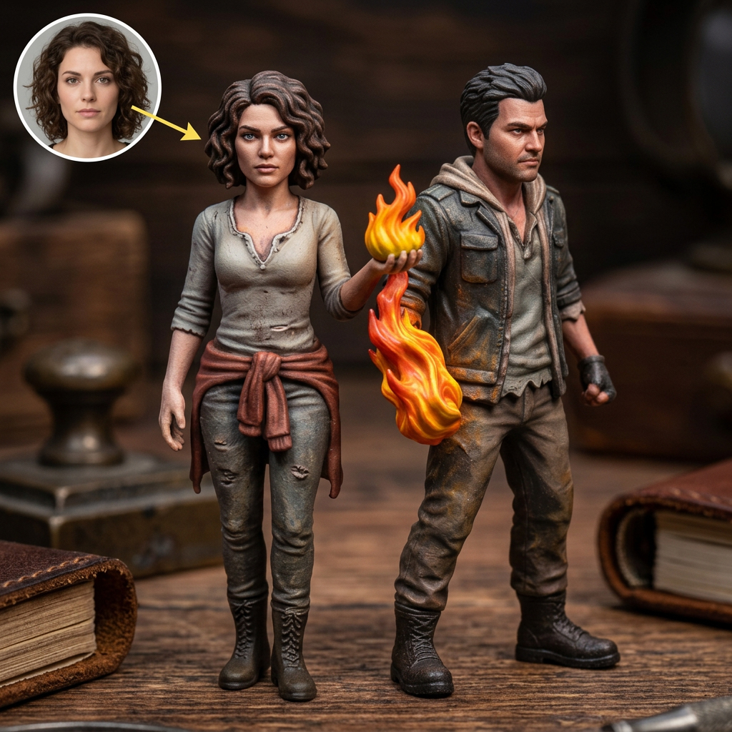 Custom 3D Character Figurine - Elemental Abilities