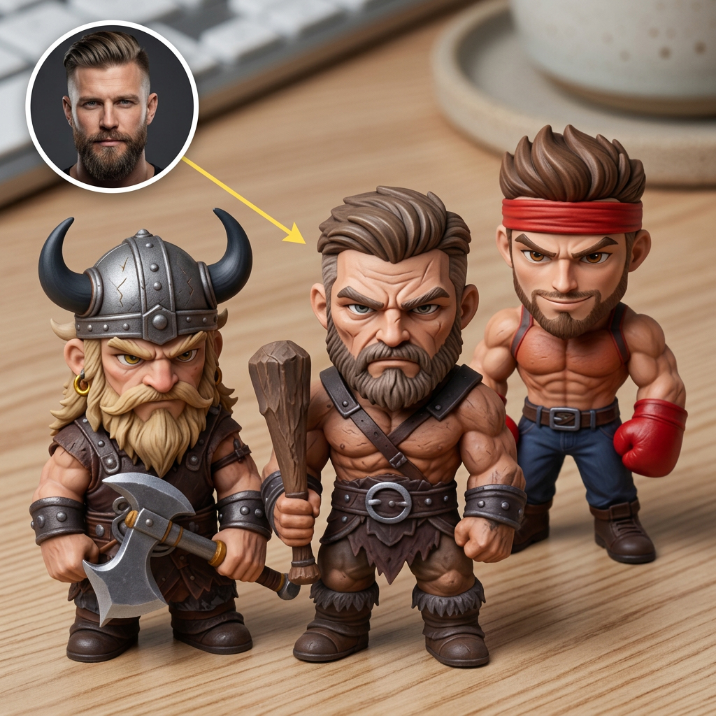 Custom 3D Character Fantasy RPG Figures