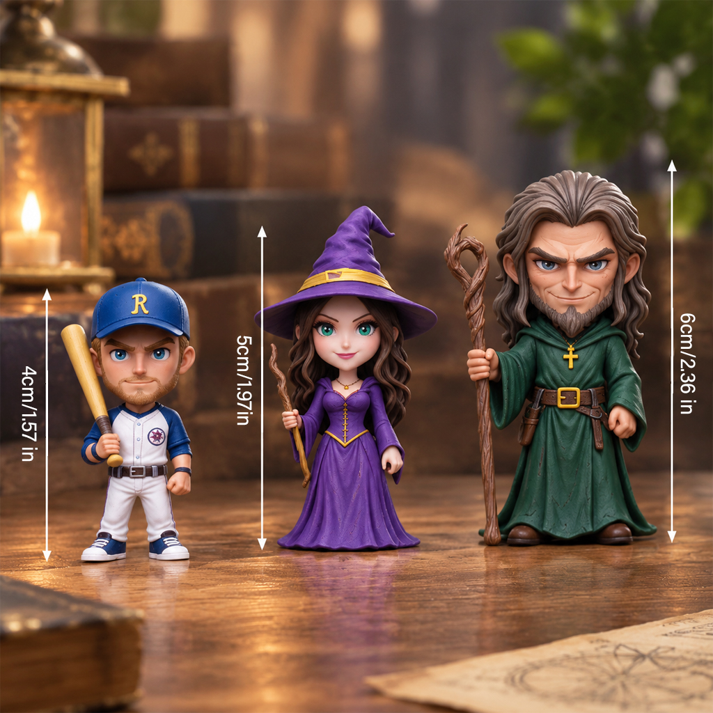 Custom 3D Character Fantasy RPG Figures