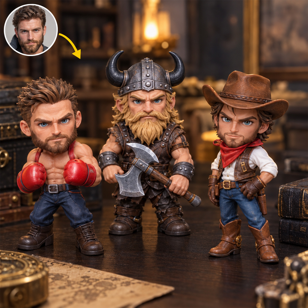 Custom 3D Character Fantasy RPG Figures