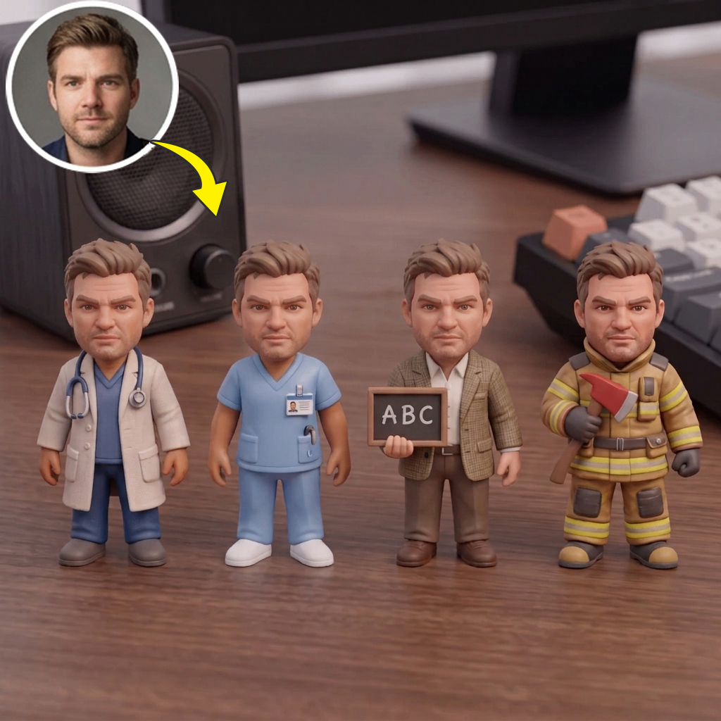 Custom 3D Character Figurine - Careers for All Age Groups