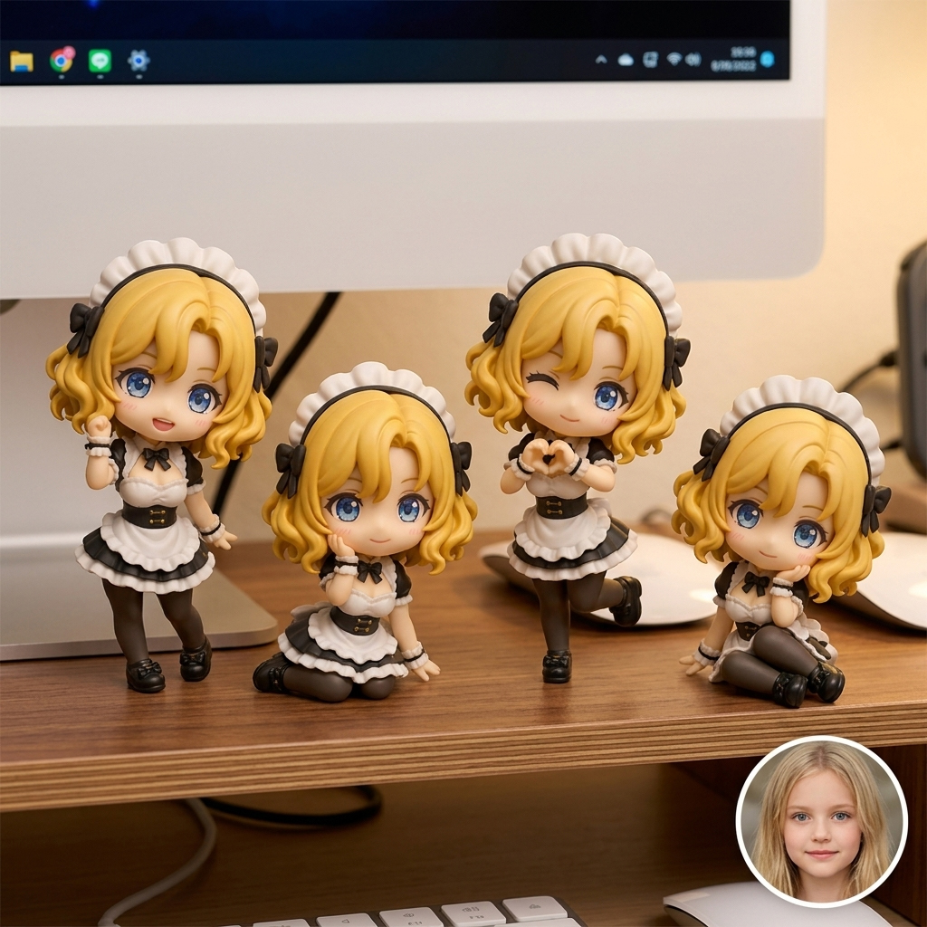 Customizable Anime Desk Figurine – Multiple Styles