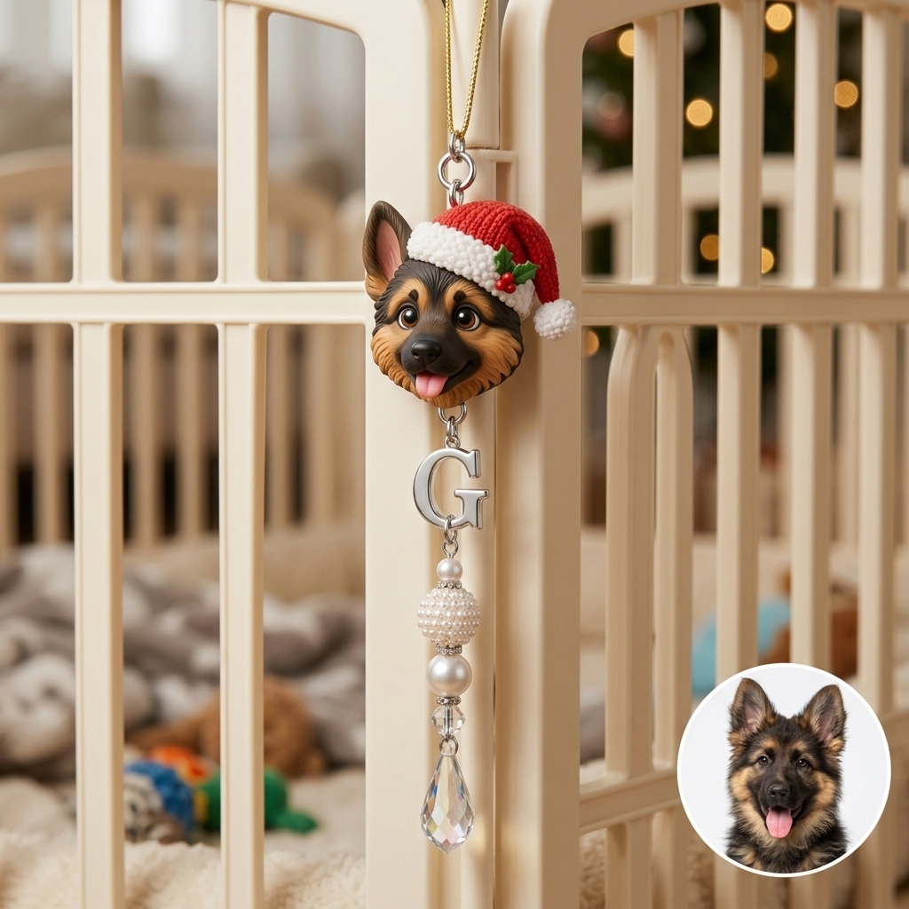 Custom 3D Character & Name Christmas Tree Ornament