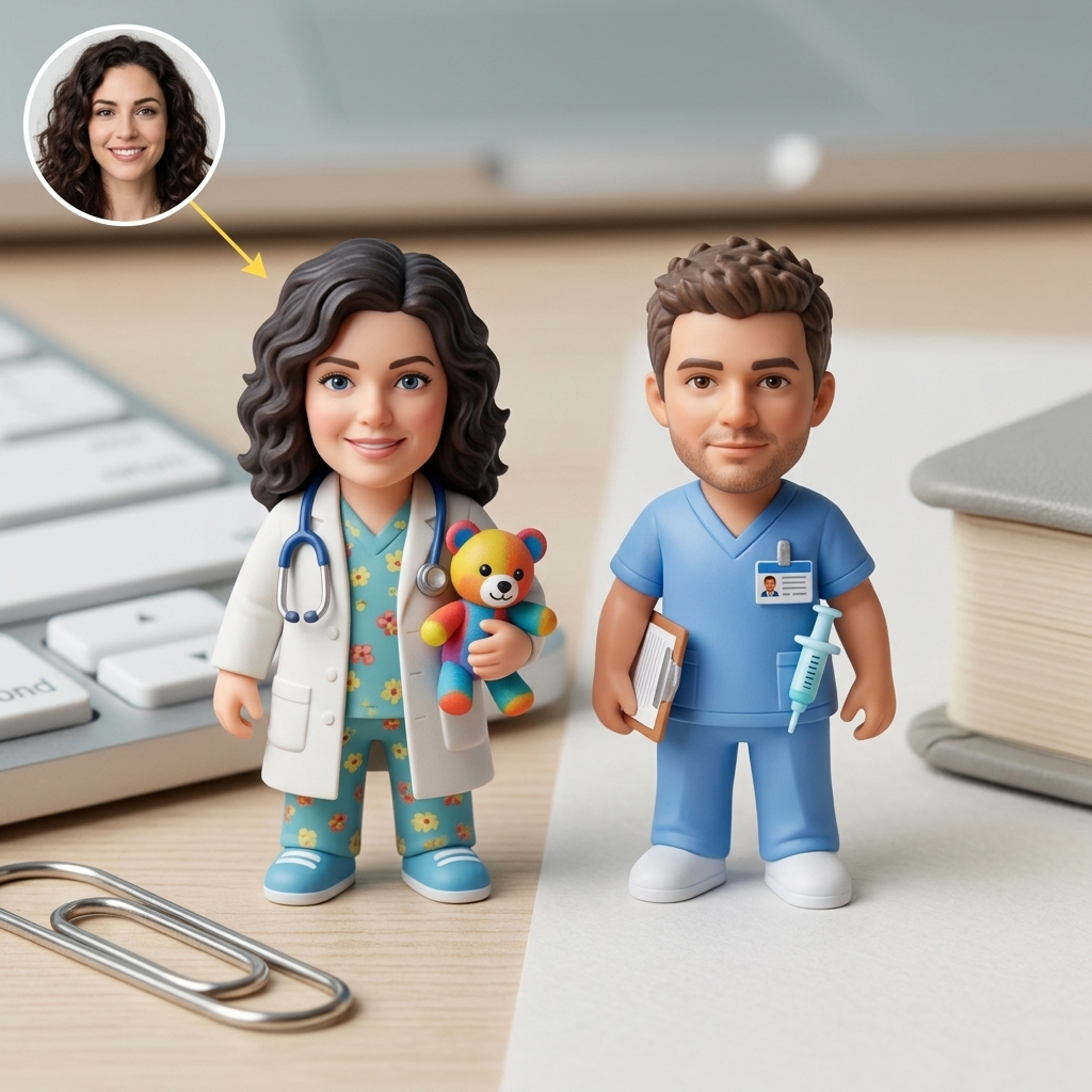 Custom 3D Character Figurine - Careers for All Age Groups