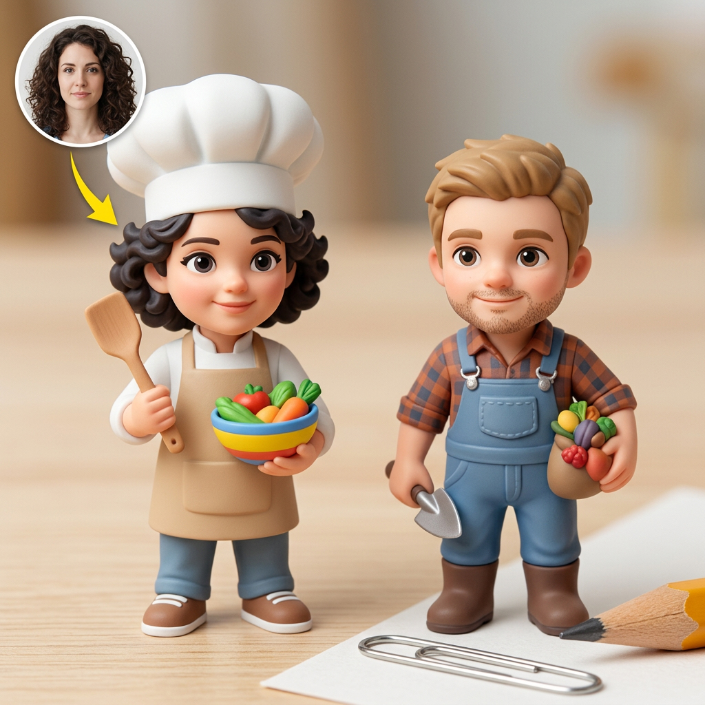 Custom 3D Character Figurine - Careers for All Age Groups