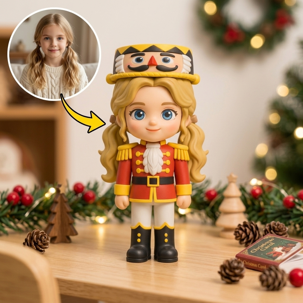 Custom 3D Cartoon Christmas Figurine