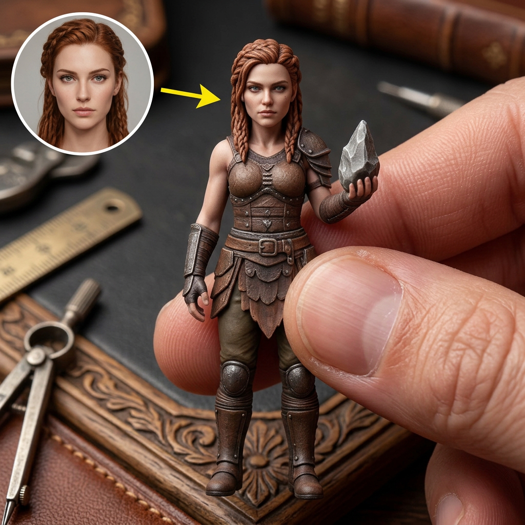 Custom 3D Character Figurine - Elemental Abilities