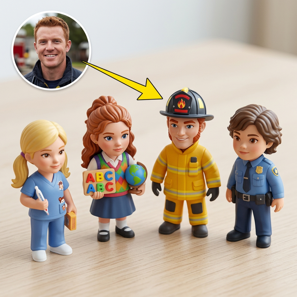 Custom 3D Character Figurine - Careers for All Age Groups