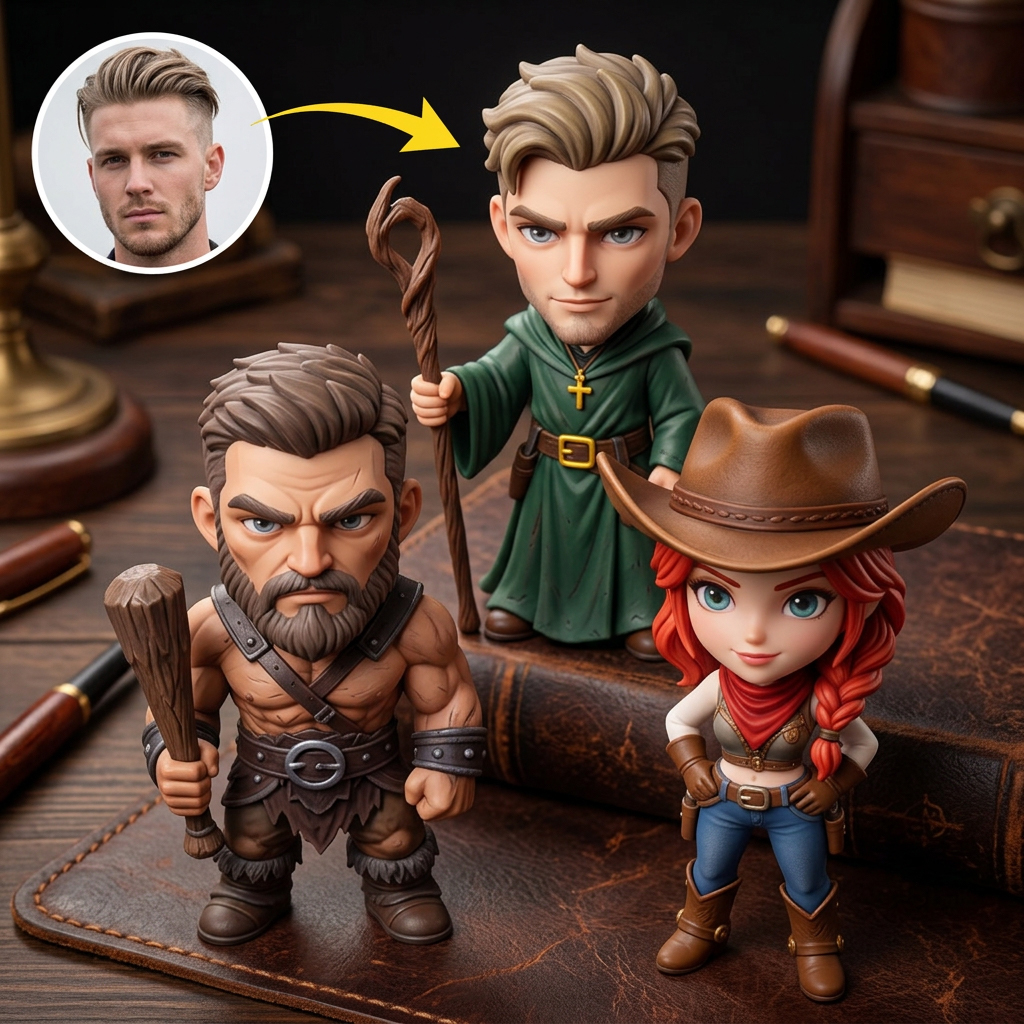 Custom 3D Character Fantasy RPG Figures