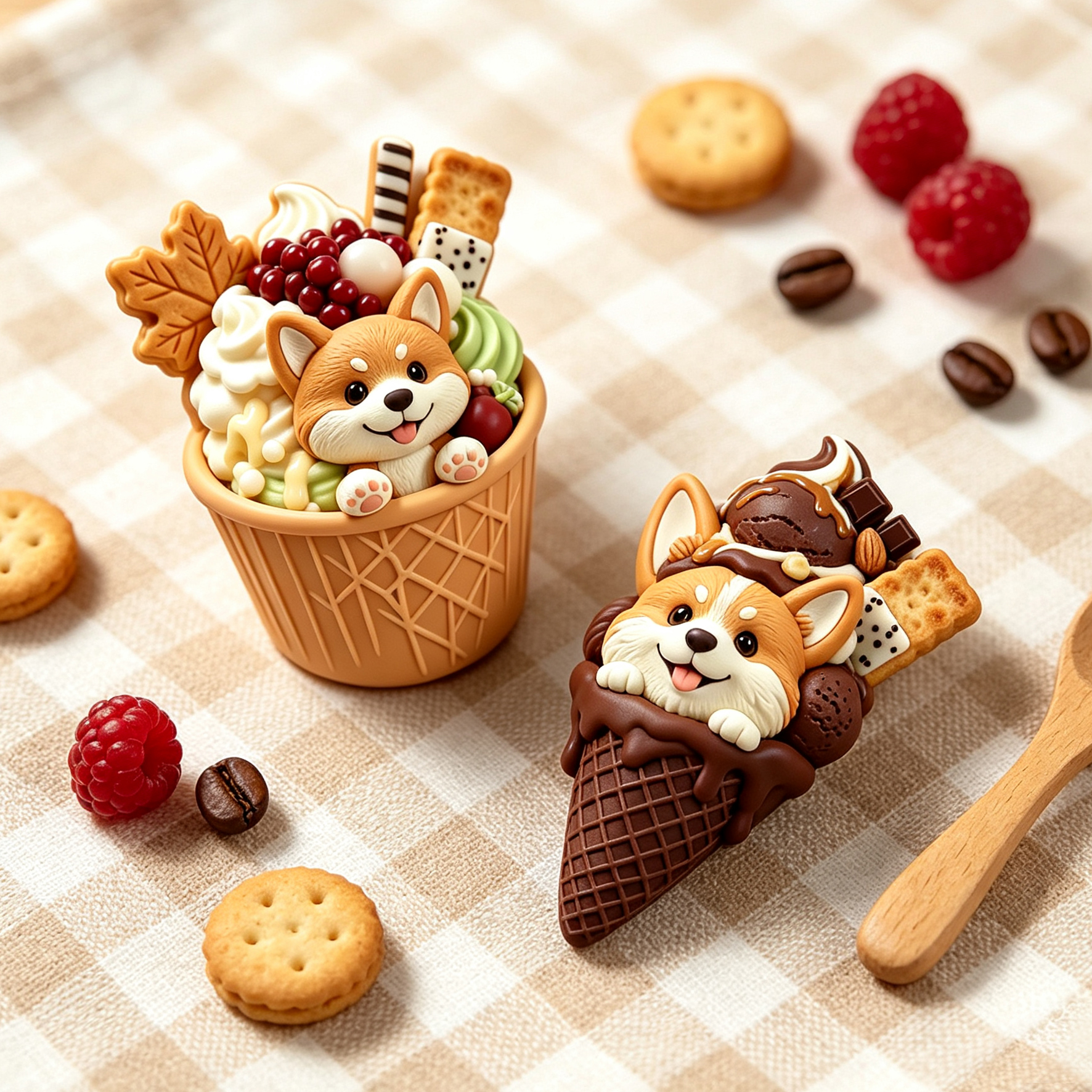 Custom 3D Relief Cartoon Fridge Magnet | Customizable with Pet Photos | Personalized 3D Printed Ice Cream Pet Refrigerator Magnets