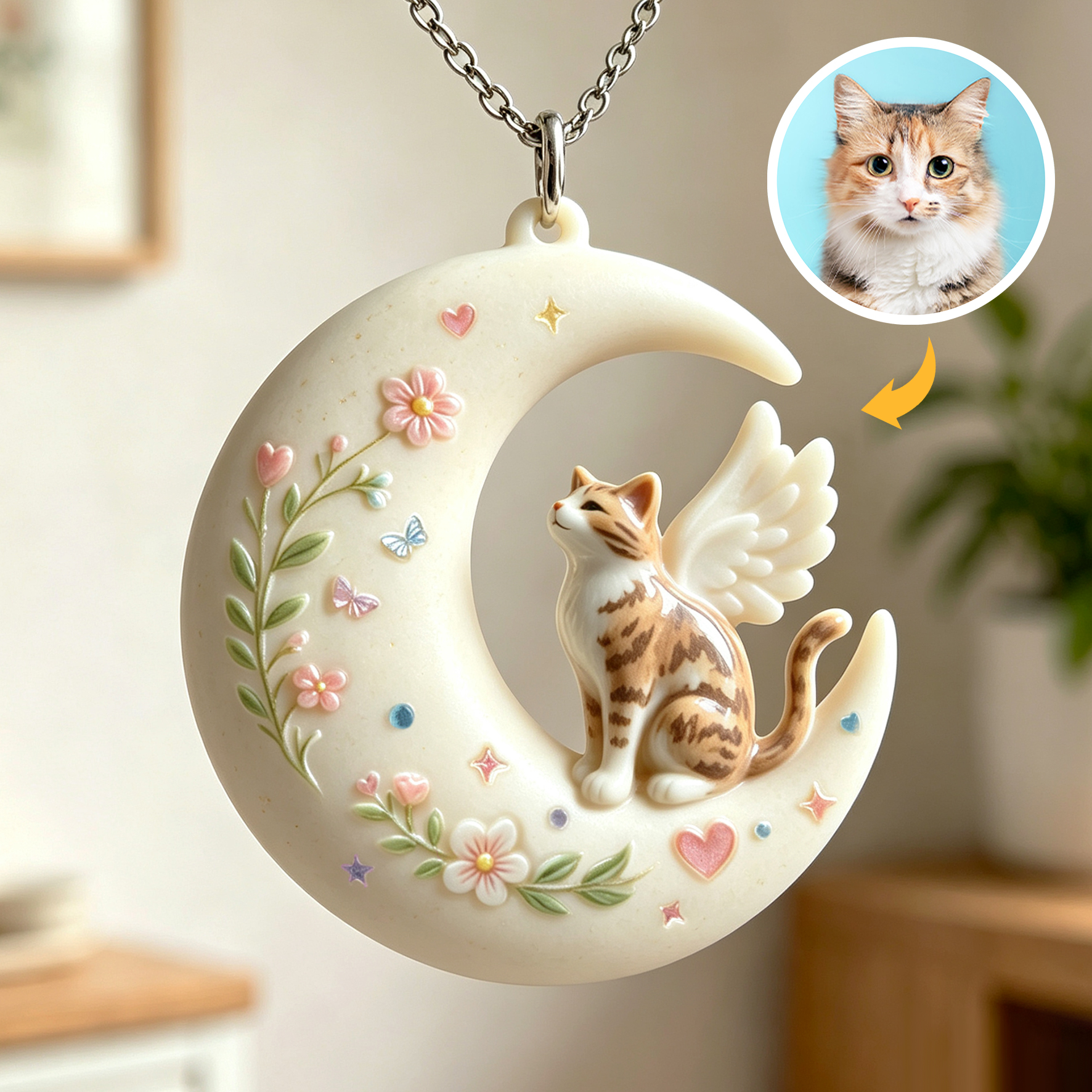 Personalized necklaces, customizable pet pendants, dog and cat portrait necklaces, commemorative gifts, and the perfect present for pet lovers.