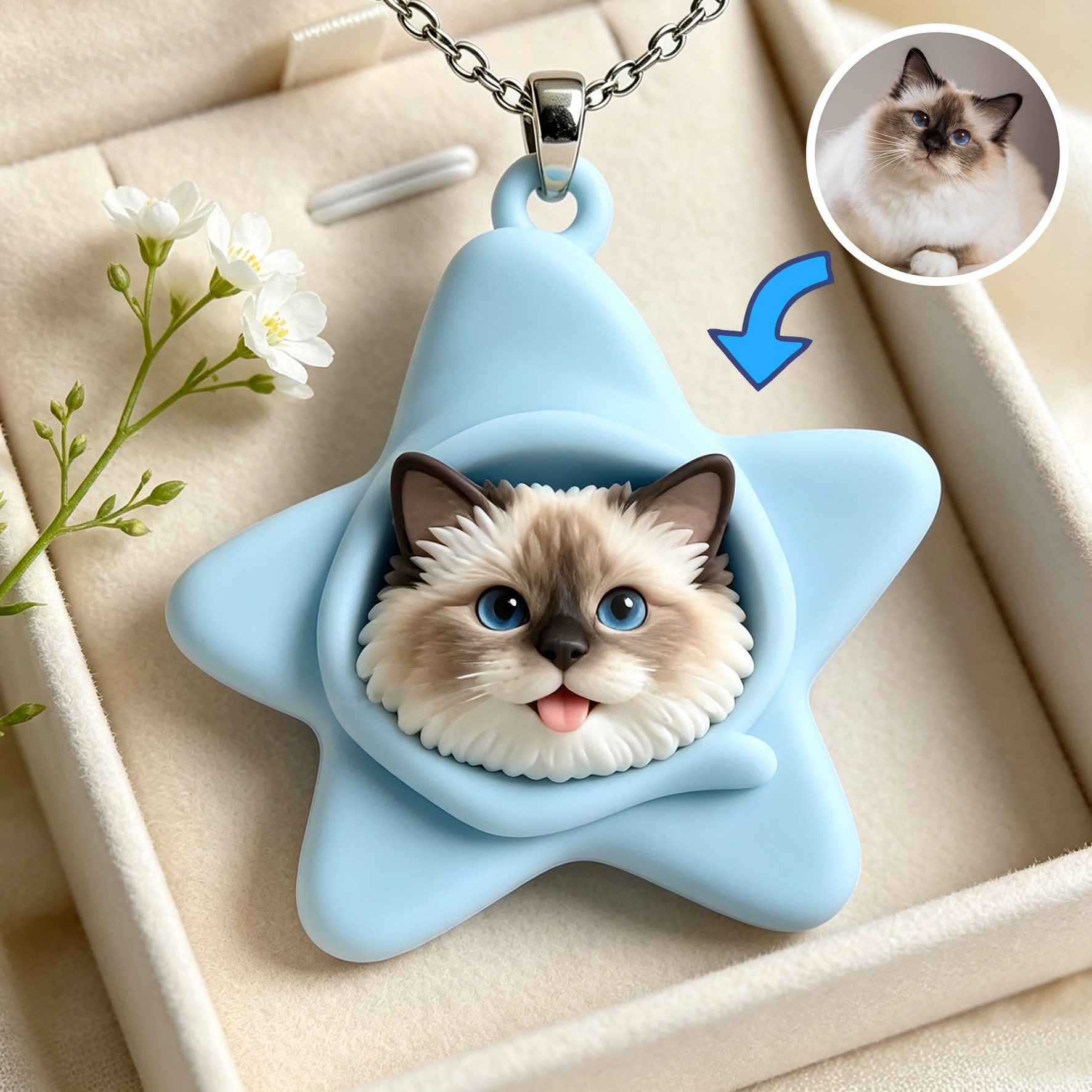 Personalized necklaces, customizable pet pendants, dog and cat portrait necklaces, commemorative gifts, and the perfect present for pet lovers.