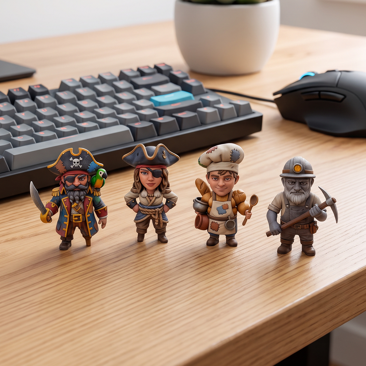 Custom 3D Cartoon Figurine - Fantasy Style