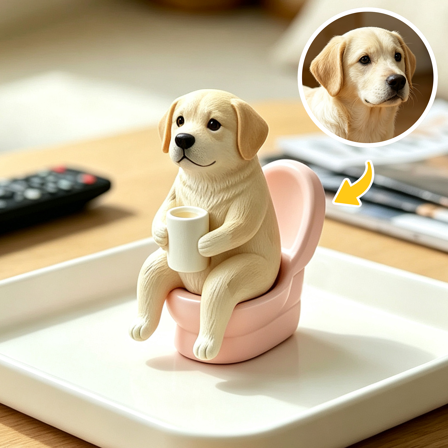 Cute 3D Custom Mini Ornaments of Characters or Pets | Made of resin, compatible with cars and offices, multi-purpose for dashboard/desktop/hanging, cartoon theme, perfect for Valentine's Day gifts.