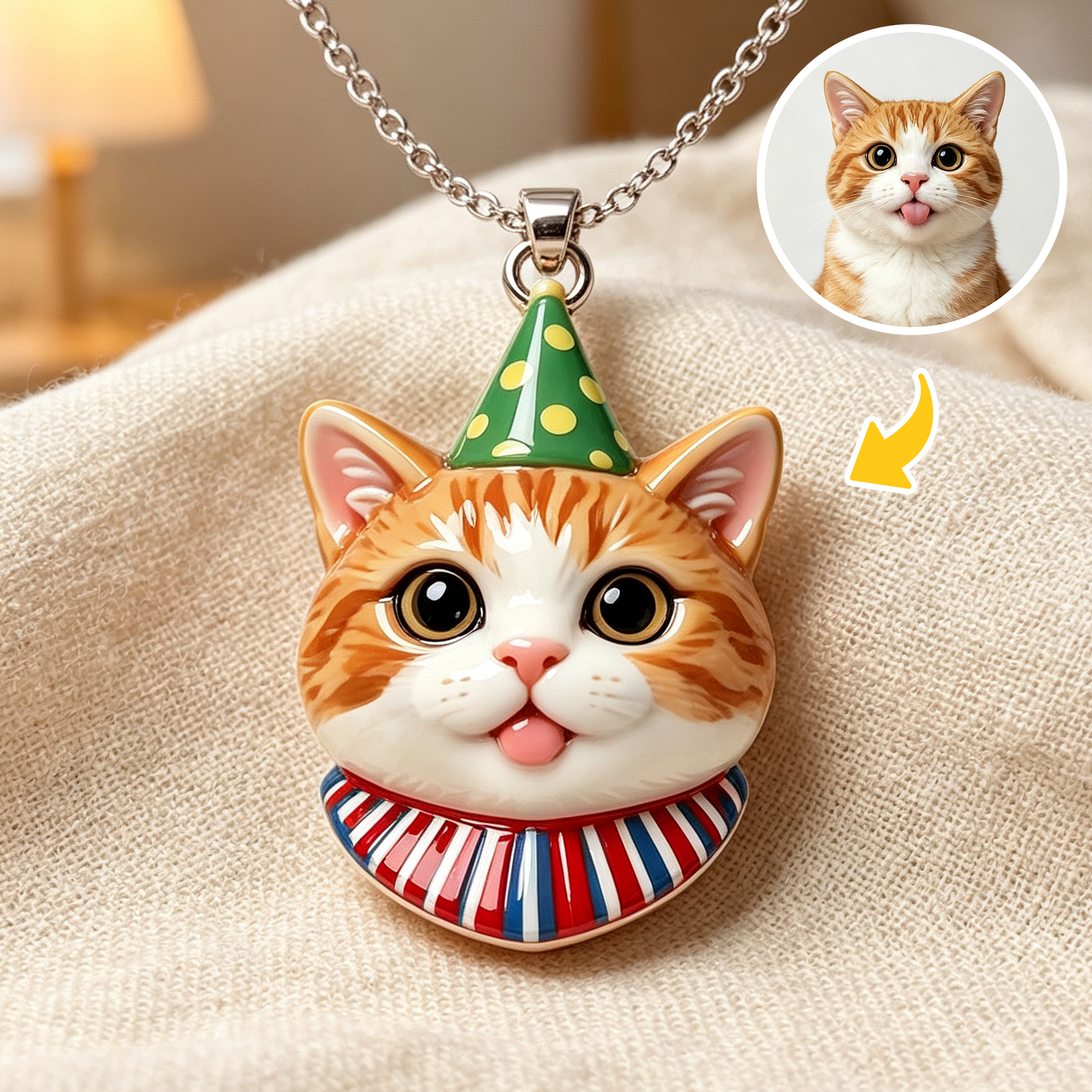 Personalized necklaces, customizable pet pendants, dog and cat portrait necklaces, commemorative gifts, and the perfect present for pet lovers.