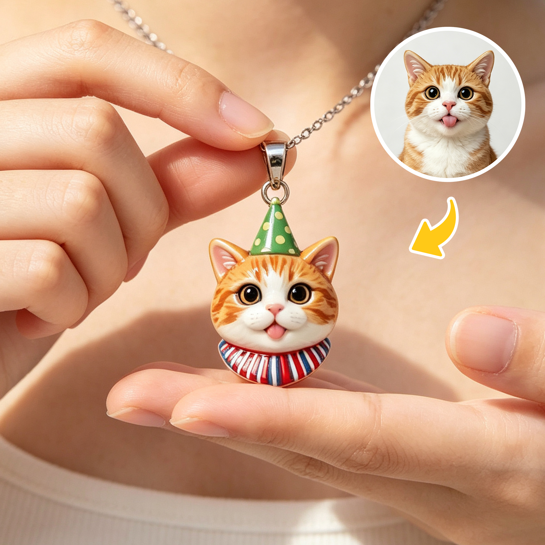 Personalized necklaces, customizable pet pendants, dog and cat portrait necklaces, commemorative gifts, and the perfect present for pet lovers.