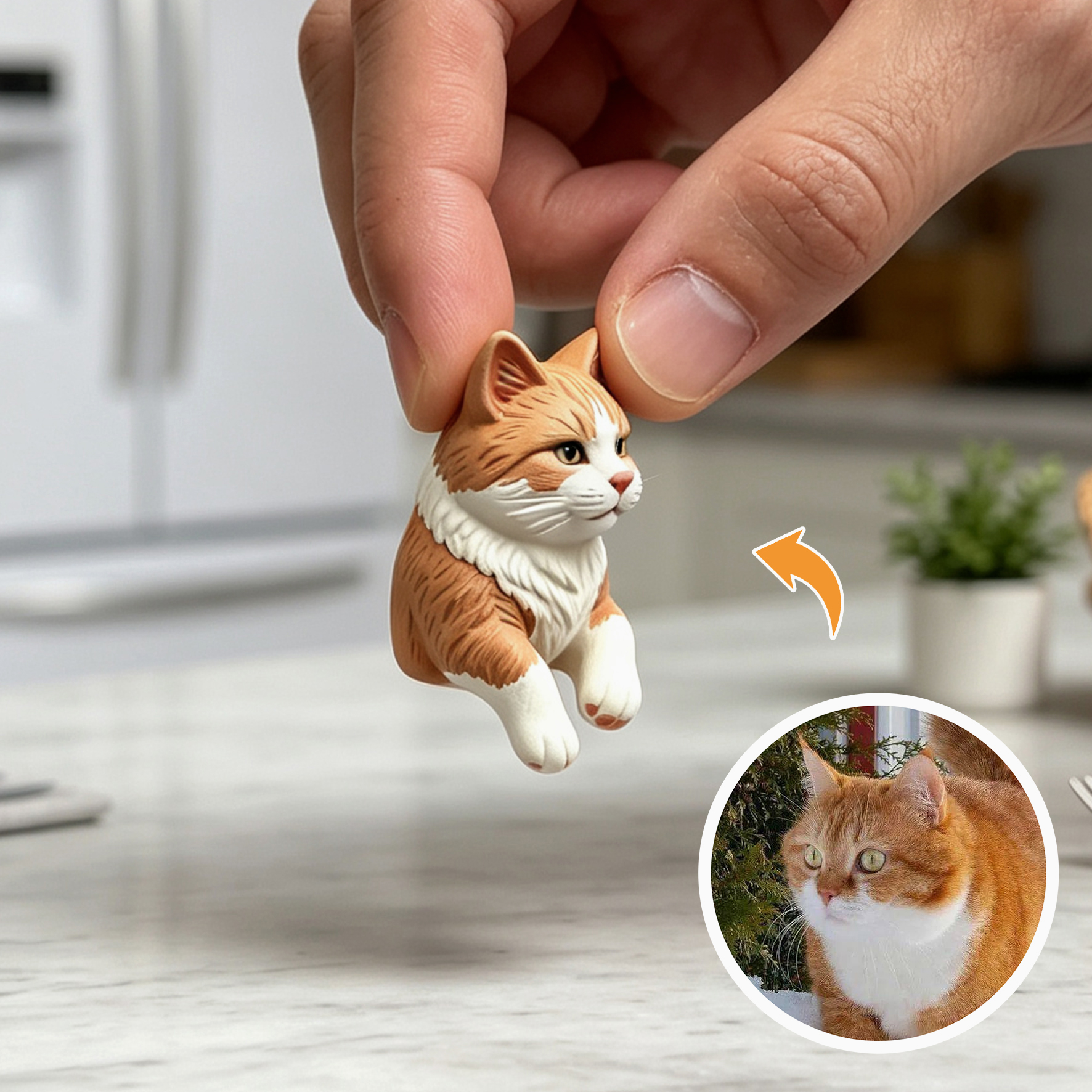 Custom 3D Relief Cartoon Fridge Magnet | Customizable with Pet Photos | Dogs  Cats Head Magnetic Refrigerator Magnets